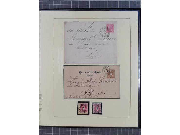 1870/1913 (ca.), umfangreiche aufgezogene Heimat-Sammlung “Herzogtum Steiermark (Styria)”, Bruck bis Windischgraz, mit über 1