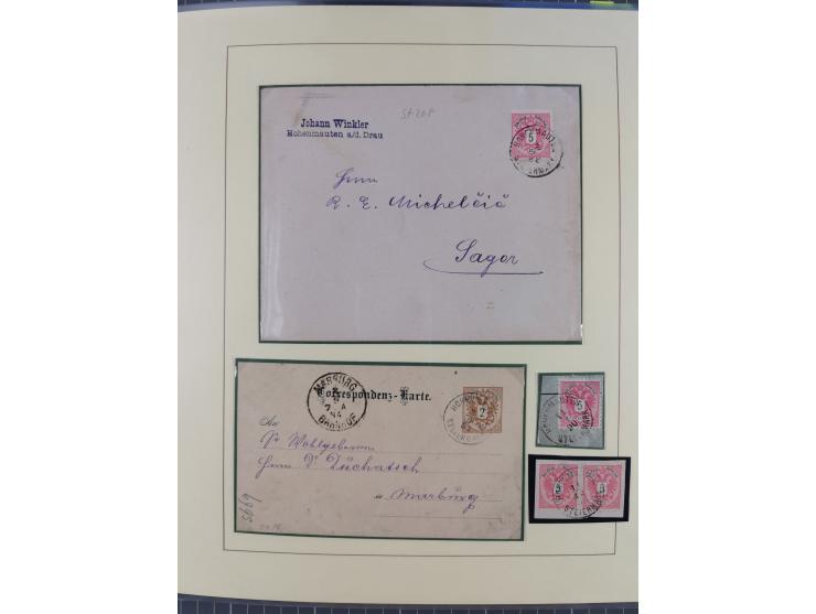1870/1913 (ca.), umfangreiche aufgezogene Heimat-Sammlung “Herzogtum Steiermark (Styria)”, Bruck bis Windischgraz, mit über 1