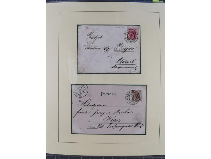 1870/1913 (ca.), umfangreiche aufgezogene Heimat-Sammlung “Herzogtum Steiermark (Styria)”, Bruck bis Windischgraz, mit über 1