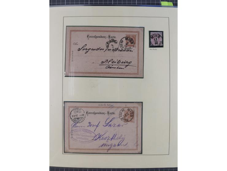 1870/1913 (ca.), umfangreiche aufgezogene Heimat-Sammlung “Herzogtum Steiermark (Styria)”, Bruck bis Windischgraz, mit über 1