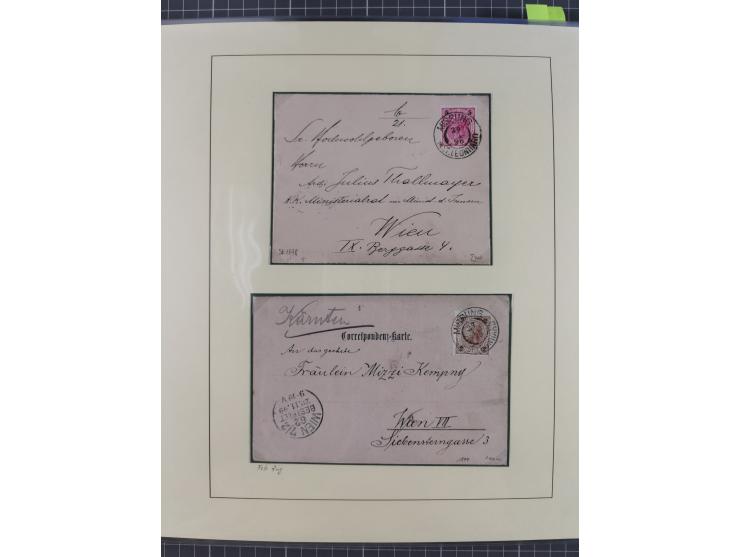 1870/1913 (ca.), umfangreiche aufgezogene Heimat-Sammlung “Herzogtum Steiermark (Styria)”, Bruck bis Windischgraz, mit über 1