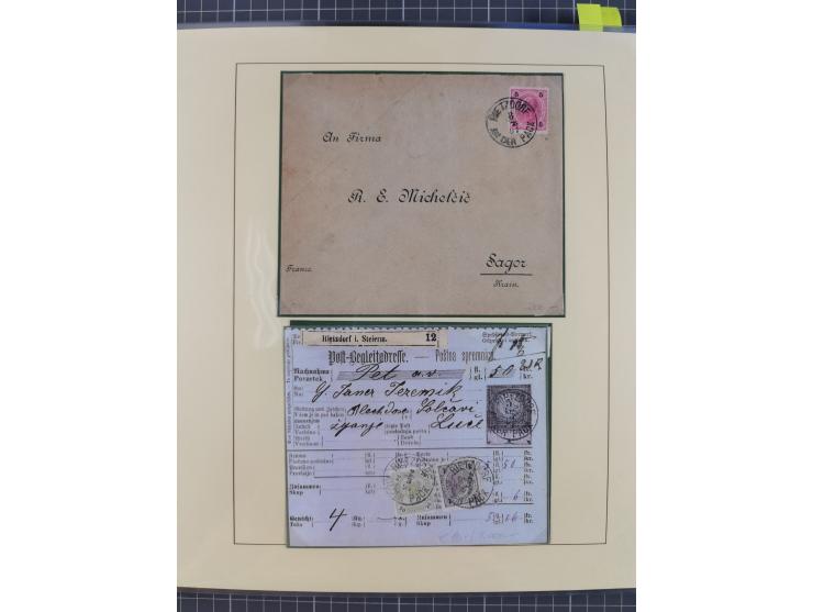 1870/1913 (ca.), umfangreiche aufgezogene Heimat-Sammlung “Herzogtum Steiermark (Styria)”, Bruck bis Windischgraz, mit über 1