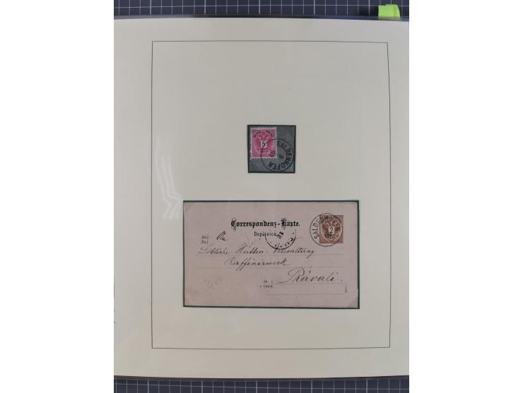 1870/1913 (ca.), umfangreiche aufgezogene Heimat-Sammlung “Herzogtum Steiermark (Styria)”, Bruck bis Windischgraz, mit über 1