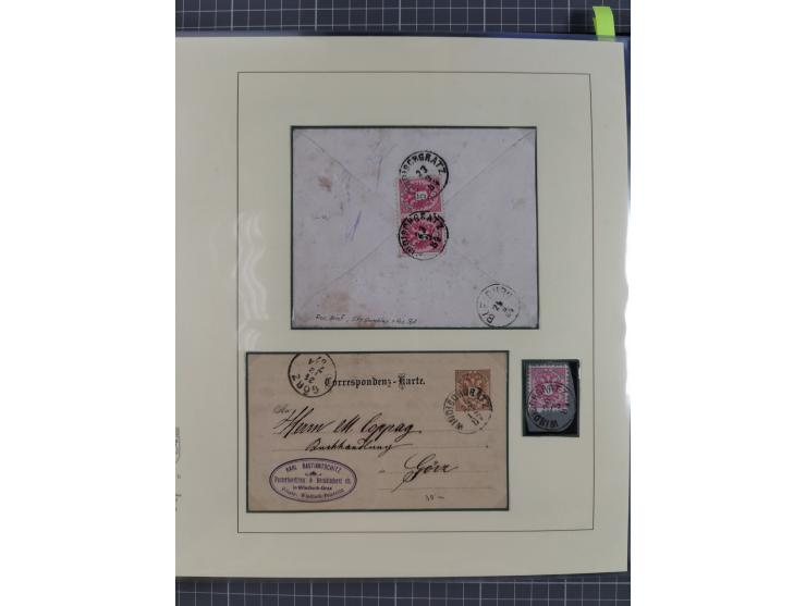 1870/1913 (ca.), umfangreiche aufgezogene Heimat-Sammlung “Herzogtum Steiermark (Styria)”, Bruck bis Windischgraz, mit über 1