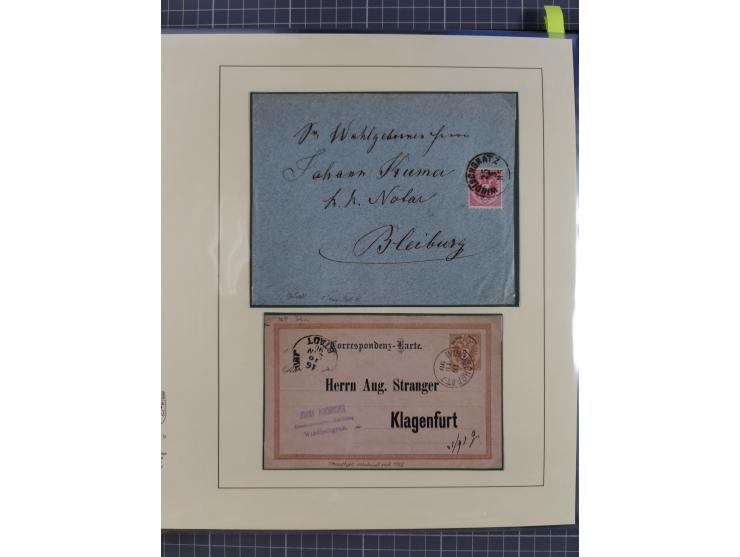 1870/1913 (ca.), umfangreiche aufgezogene Heimat-Sammlung “Herzogtum Steiermark (Styria)”, Bruck bis Windischgraz, mit über 1