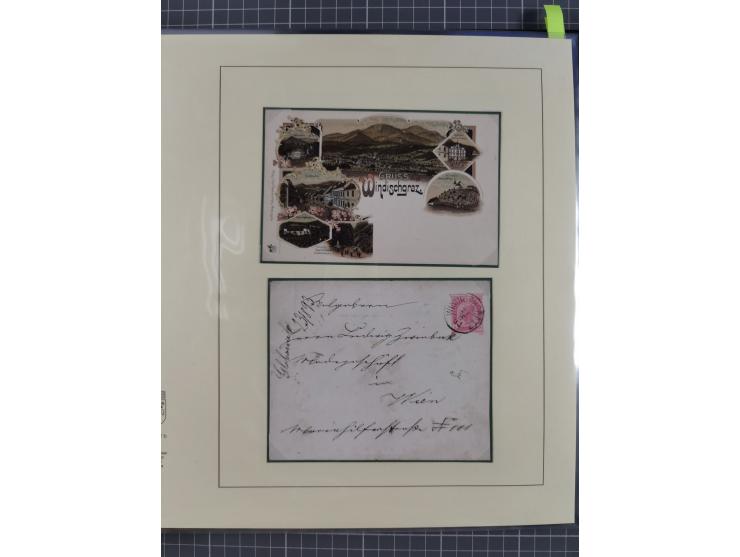 1870/1913 (ca.), umfangreiche aufgezogene Heimat-Sammlung “Herzogtum Steiermark (Styria)”, Bruck bis Windischgraz, mit über 1
