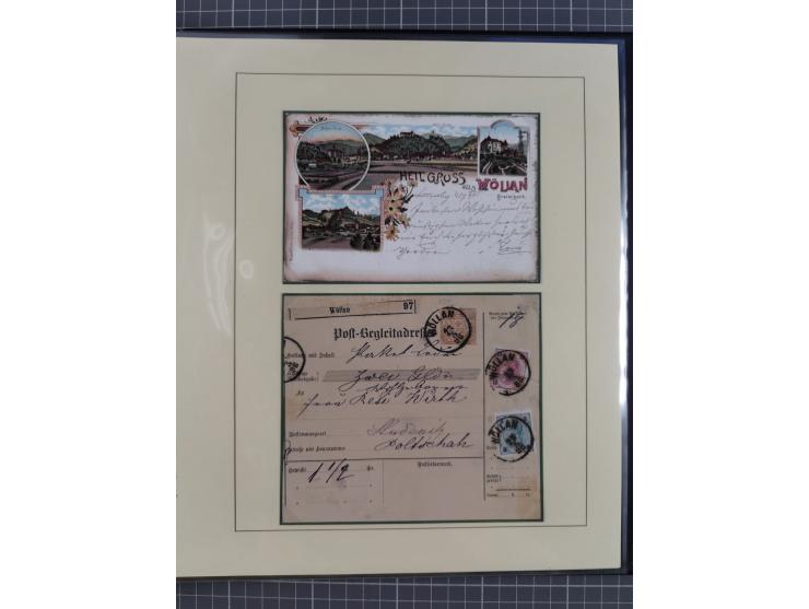 1870/1913 (ca.), umfangreiche aufgezogene Heimat-Sammlung “Herzogtum Steiermark (Styria)”, Bruck bis Windischgraz, mit über 1