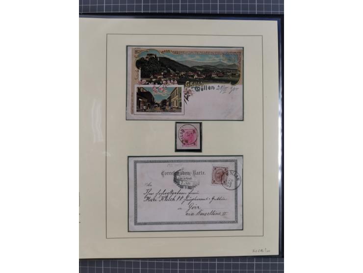1870/1913 (ca.), umfangreiche aufgezogene Heimat-Sammlung “Herzogtum Steiermark (Styria)”, Bruck bis Windischgraz, mit über 1