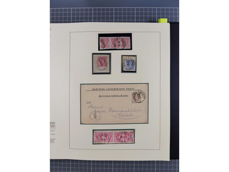 1870/1913 (ca.), umfangreiche aufgezogene Heimat-Sammlung “Herzogtum Steiermark (Styria)”, Bruck bis Windischgraz, mit über 1