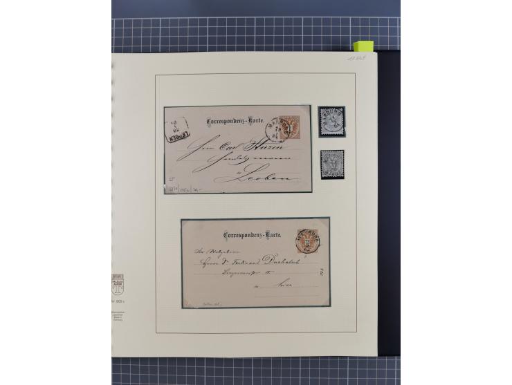 1870/1913 (ca.), umfangreiche aufgezogene Heimat-Sammlung “Herzogtum Steiermark (Styria)”, Bruck bis Windischgraz, mit über 1