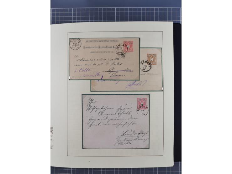1870/1913 (ca.), umfangreiche aufgezogene Heimat-Sammlung “Herzogtum Steiermark (Styria)”, Bruck bis Windischgraz, mit über 1