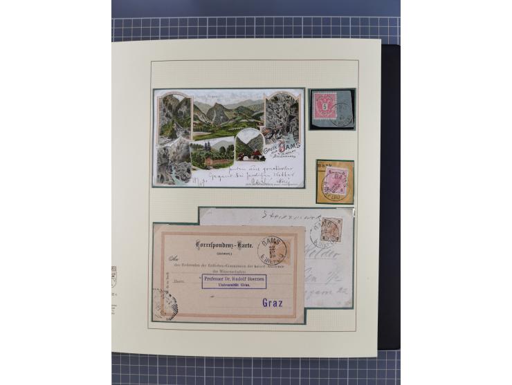 1870/1913 (ca.), umfangreiche aufgezogene Heimat-Sammlung “Herzogtum Steiermark (Styria)”, Bruck bis Windischgraz, mit über 1