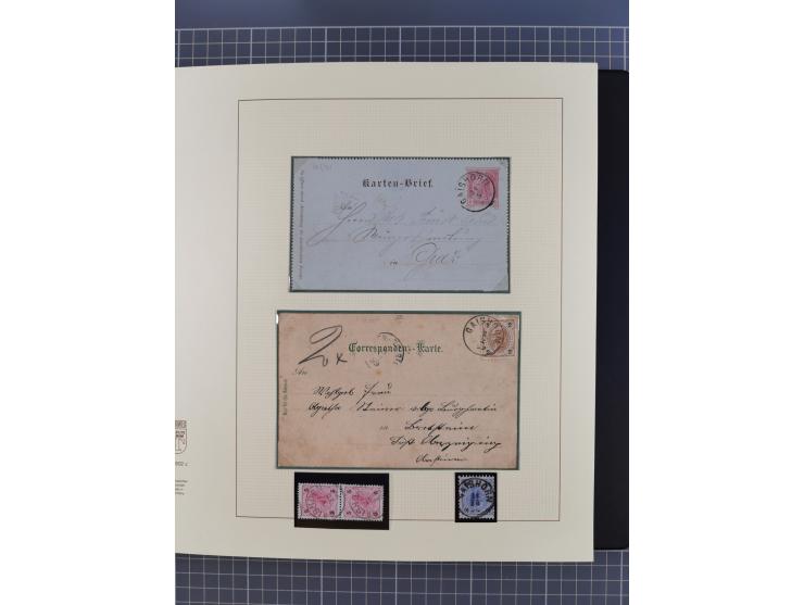 1870/1913 (ca.), umfangreiche aufgezogene Heimat-Sammlung “Herzogtum Steiermark (Styria)”, Bruck bis Windischgraz, mit über 1