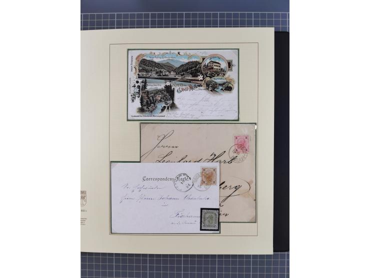 1870/1913 (ca.), umfangreiche aufgezogene Heimat-Sammlung “Herzogtum Steiermark (Styria)”, Bruck bis Windischgraz, mit über 1