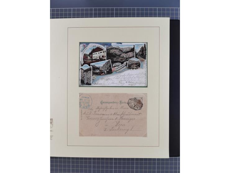 1870/1913 (ca.), umfangreiche aufgezogene Heimat-Sammlung “Herzogtum Steiermark (Styria)”, Bruck bis Windischgraz, mit über 1