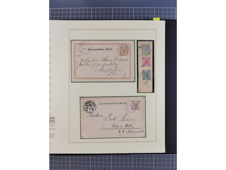 1870/1913 (ca.), umfangreiche aufgezogene Heimat-Sammlung “Herzogtum Steiermark (Styria)”, Bruck bis Windischgraz, mit über 1
