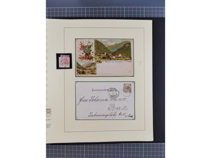 1870/1913 (ca.), umfangreiche aufgezogene Heimat-Sammlung “Herzogtum Steiermark (Styria)”, Bruck bis Windischgraz, mit über 1