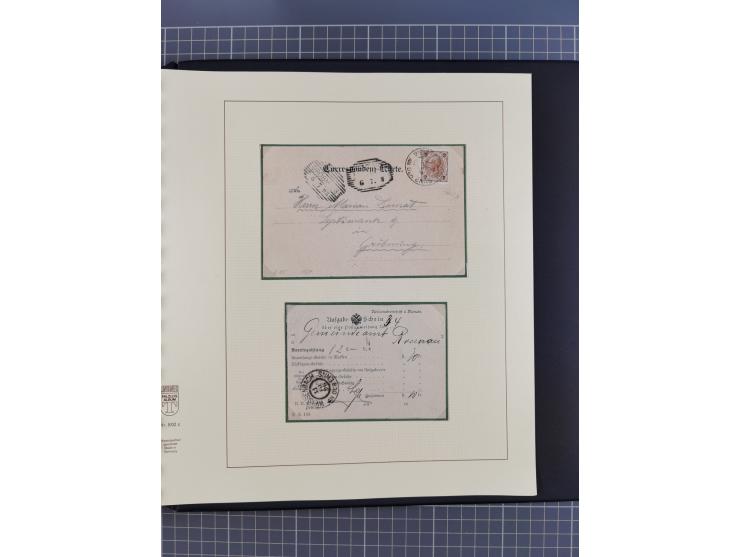 1870/1913 (ca.), umfangreiche aufgezogene Heimat-Sammlung “Herzogtum Steiermark (Styria)”, Bruck bis Windischgraz, mit über 1