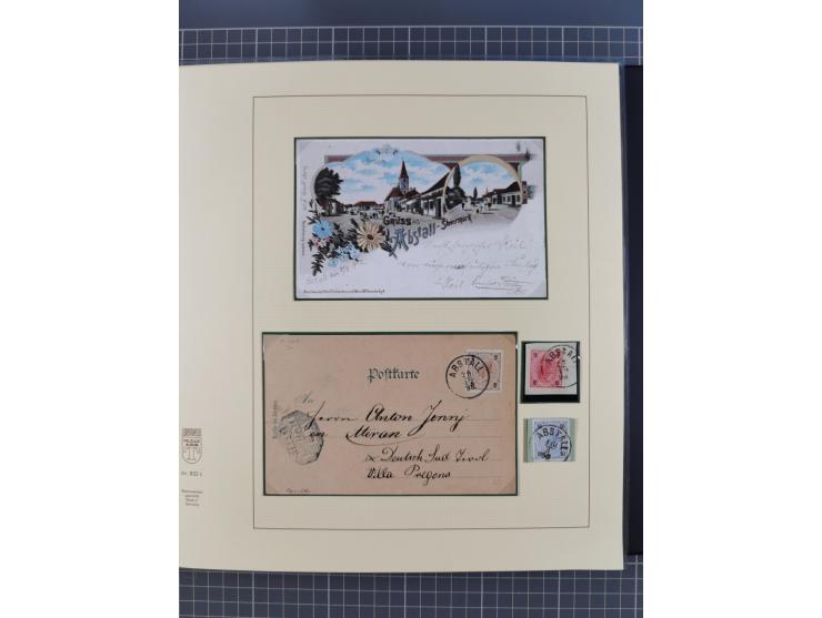 1870/1913 (ca.), umfangreiche aufgezogene Heimat-Sammlung “Herzogtum Steiermark (Styria)”, Bruck bis Windischgraz, mit über 1