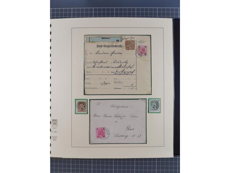 1870/1913 (ca.), umfangreiche aufgezogene Heimat-Sammlung “Herzogtum Steiermark (Styria)”, Bruck bis Windischgraz, mit über 1