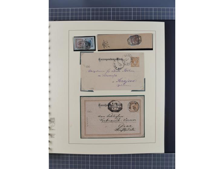 1870/1913 (ca.), umfangreiche aufgezogene Heimat-Sammlung “Herzogtum Steiermark (Styria)”, Bruck bis Windischgraz, mit über 1