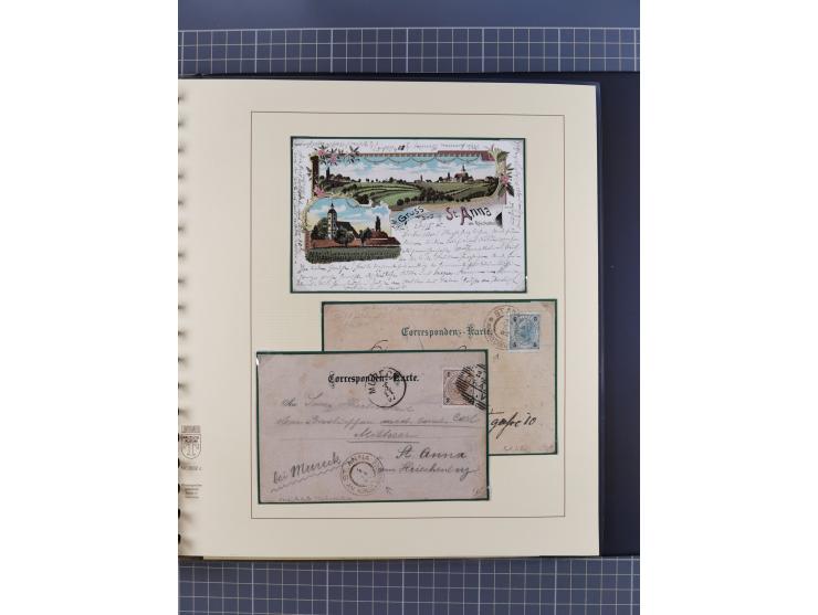 1870/1913 (ca.), umfangreiche aufgezogene Heimat-Sammlung “Herzogtum Steiermark (Styria)”, Bruck bis Windischgraz, mit über 1