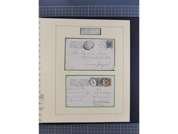 1870/1913 (ca.), umfangreiche aufgezogene Heimat-Sammlung “Herzogtum Steiermark (Styria)”, Bruck bis Windischgraz, mit über 1