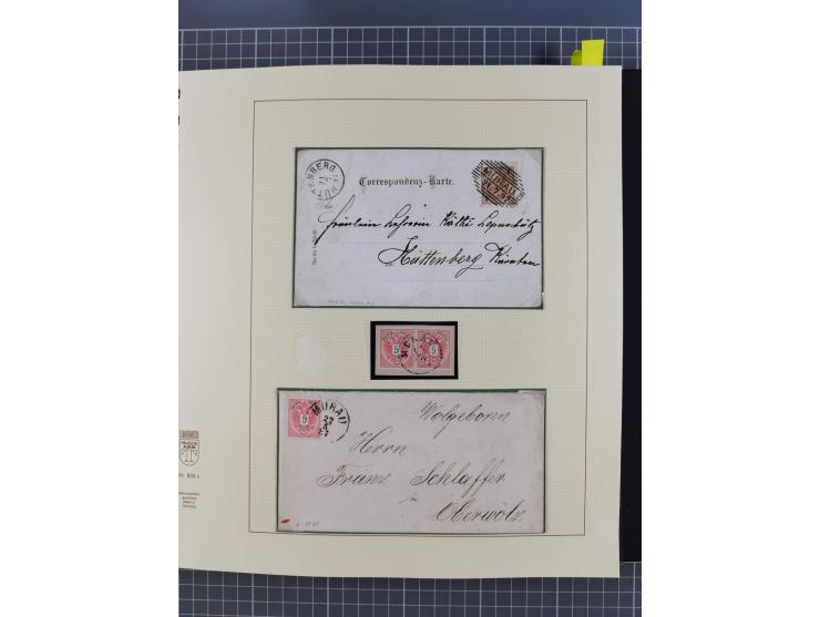 1870/1913 (ca.), umfangreiche aufgezogene Heimat-Sammlung “Herzogtum Steiermark (Styria)”, Bruck bis Windischgraz, mit über 1