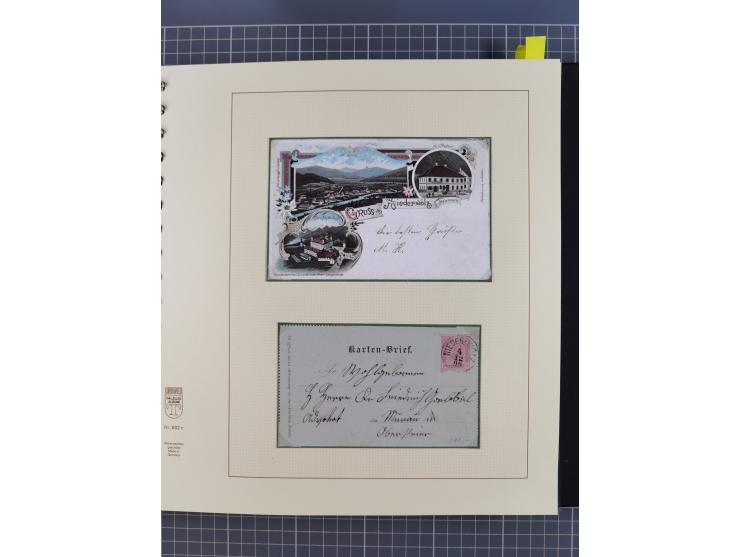 1870/1913 (ca.), umfangreiche aufgezogene Heimat-Sammlung “Herzogtum Steiermark (Styria)”, Bruck bis Windischgraz, mit über 1