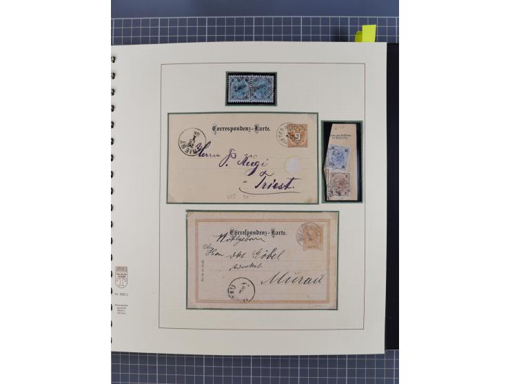 1870/1913 (ca.), umfangreiche aufgezogene Heimat-Sammlung “Herzogtum Steiermark (Styria)”, Bruck bis Windischgraz, mit über 1