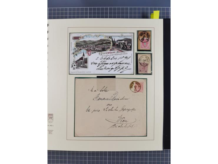 1870/1913 (ca.), umfangreiche aufgezogene Heimat-Sammlung “Herzogtum Steiermark (Styria)”, Bruck bis Windischgraz, mit über 1