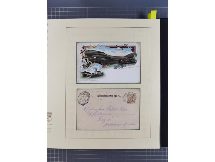 1870/1913 (ca.), umfangreiche aufgezogene Heimat-Sammlung “Herzogtum Steiermark (Styria)”, Bruck bis Windischgraz, mit über 1