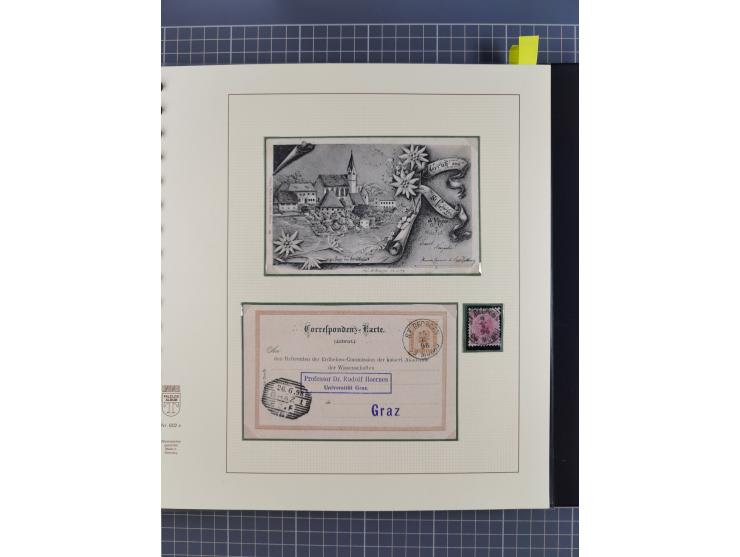 1870/1913 (ca.), umfangreiche aufgezogene Heimat-Sammlung “Herzogtum Steiermark (Styria)”, Bruck bis Windischgraz, mit über 1