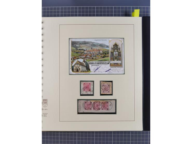 1870/1913 (ca.), umfangreiche aufgezogene Heimat-Sammlung “Herzogtum Steiermark (Styria)”, Bruck bis Windischgraz, mit über 1