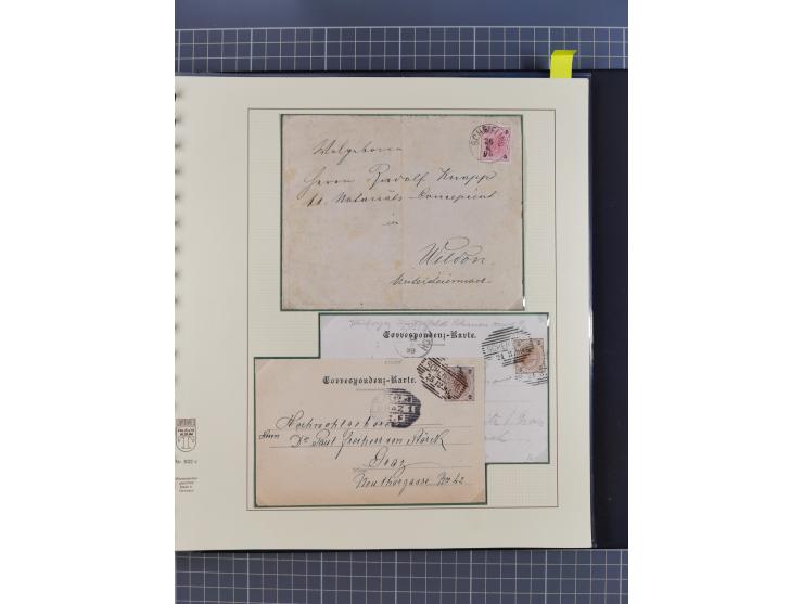 1870/1913 (ca.), umfangreiche aufgezogene Heimat-Sammlung “Herzogtum Steiermark (Styria)”, Bruck bis Windischgraz, mit über 1