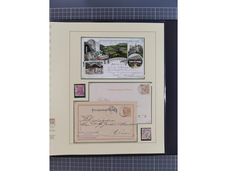 1870/1913 (ca.), umfangreiche aufgezogene Heimat-Sammlung “Herzogtum Steiermark (Styria)”, Bruck bis Windischgraz, mit über 1