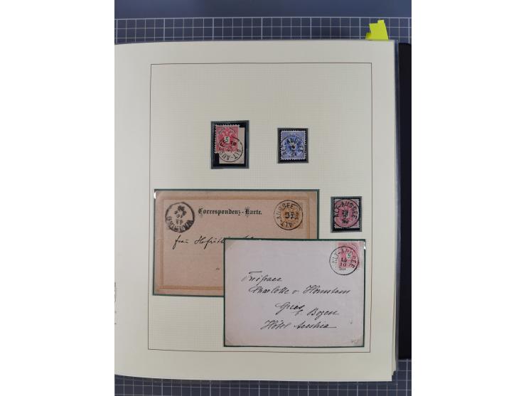 1870/1913 (ca.), umfangreiche aufgezogene Heimat-Sammlung “Herzogtum Steiermark (Styria)”, Bruck bis Windischgraz, mit über 1