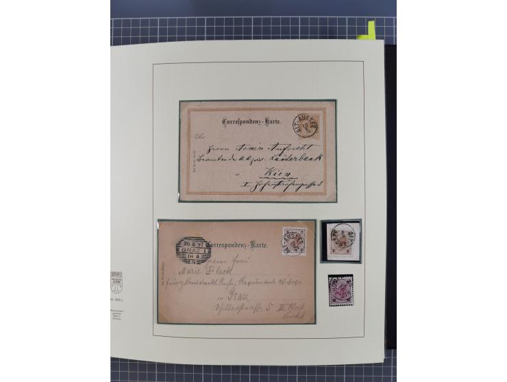 1870/1913 (ca.), umfangreiche aufgezogene Heimat-Sammlung “Herzogtum Steiermark (Styria)”, Bruck bis Windischgraz, mit über 1