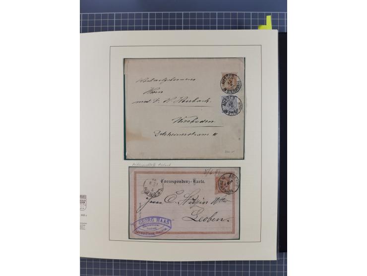 1870/1913 (ca.), umfangreiche aufgezogene Heimat-Sammlung “Herzogtum Steiermark (Styria)”, Bruck bis Windischgraz, mit über 1