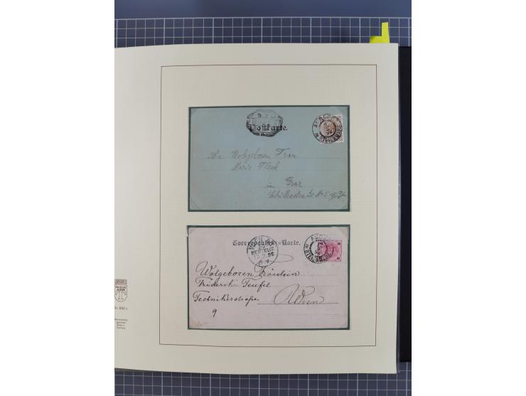 1870/1913 (ca.), umfangreiche aufgezogene Heimat-Sammlung “Herzogtum Steiermark (Styria)”, Bruck bis Windischgraz, mit über 1