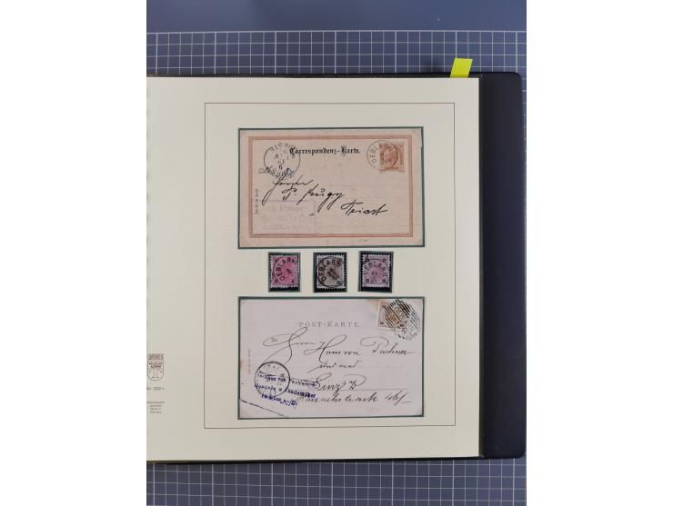 1870/1913 (ca.), umfangreiche aufgezogene Heimat-Sammlung “Herzogtum Steiermark (Styria)”, Bruck bis Windischgraz, mit über 1
