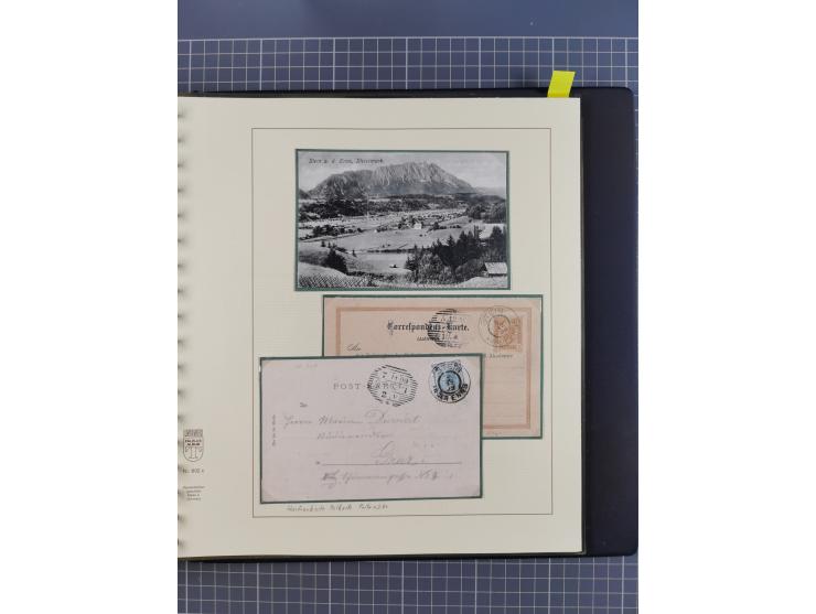 1870/1913 (ca.), umfangreiche aufgezogene Heimat-Sammlung “Herzogtum Steiermark (Styria)”, Bruck bis Windischgraz, mit über 1