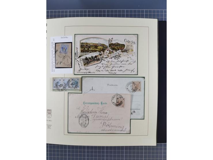 1870/1913 (ca.), umfangreiche aufgezogene Heimat-Sammlung “Herzogtum Steiermark (Styria)”, Bruck bis Windischgraz, mit über 1