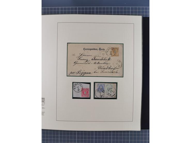 1870/1913 (ca.), umfangreiche aufgezogene Heimat-Sammlung “Herzogtum Steiermark (Styria)”, Bruck bis Windischgraz, mit über 1