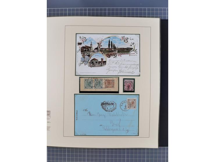 1870/1913 (ca.), umfangreiche aufgezogene Heimat-Sammlung “Herzogtum Steiermark (Styria)”, Bruck bis Windischgraz, mit über 1
