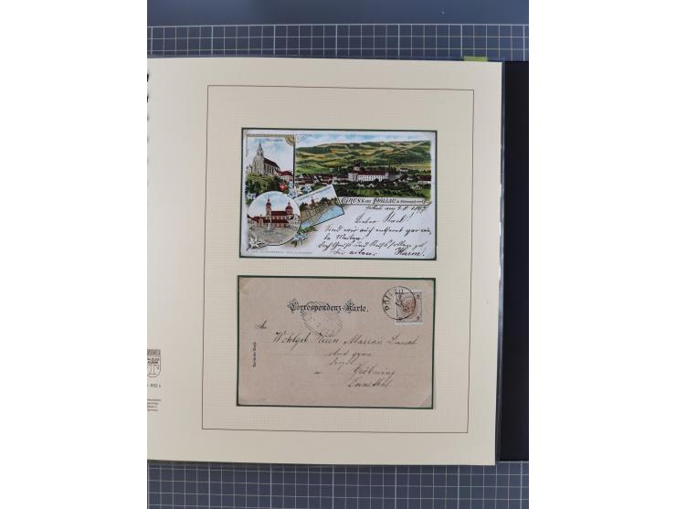 1870/1913 (ca.), umfangreiche aufgezogene Heimat-Sammlung “Herzogtum Steiermark (Styria)”, Bruck bis Windischgraz, mit über 1