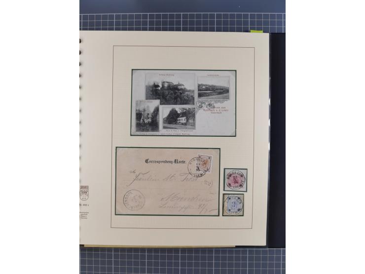 1870/1913 (ca.), umfangreiche aufgezogene Heimat-Sammlung “Herzogtum Steiermark (Styria)”, Bruck bis Windischgraz, mit über 1