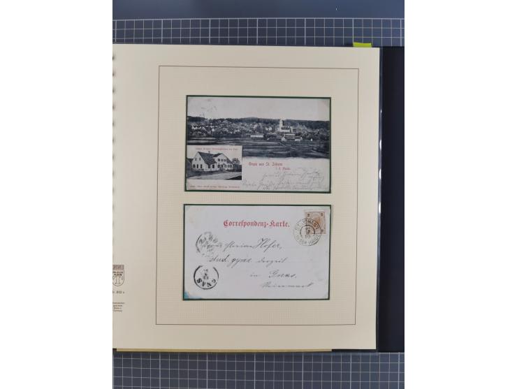 1870/1913 (ca.), umfangreiche aufgezogene Heimat-Sammlung “Herzogtum Steiermark (Styria)”, Bruck bis Windischgraz, mit über 1