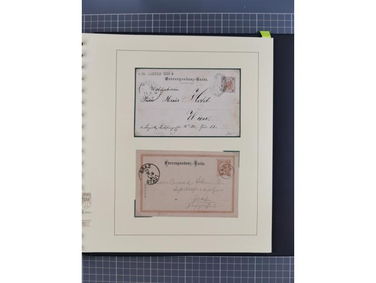 1870/1913 (ca.), umfangreiche aufgezogene Heimat-Sammlung “Herzogtum Steiermark (Styria)”, Bruck bis Windischgraz, mit über 1