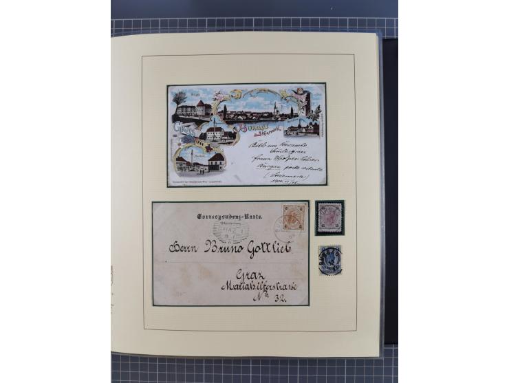 1870/1913 (ca.), umfangreiche aufgezogene Heimat-Sammlung “Herzogtum Steiermark (Styria)”, Bruck bis Windischgraz, mit über 1